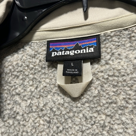 Patagonia Better Sweater Quarter Zip Fleece Pullover Heather Cream L - Picture 2 of 5